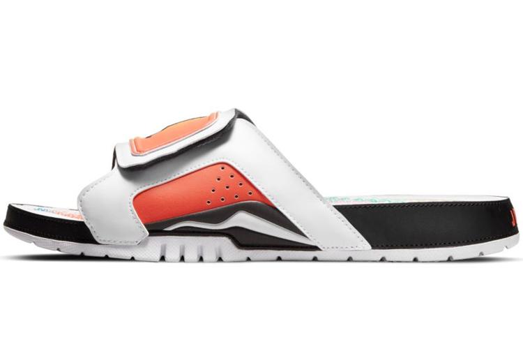 Шлепанцы мужские Jordan Hydro 6 Retro бело-оранжевые