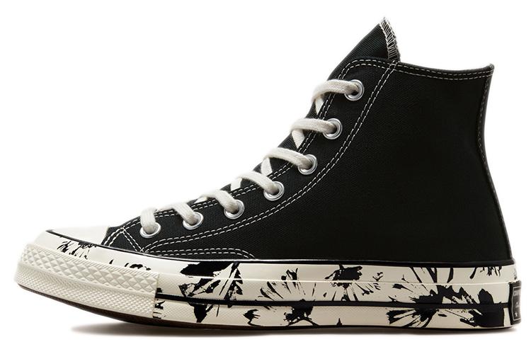 Кеды женские Converse Chuck 70 High Hybrid Floral черные-белые