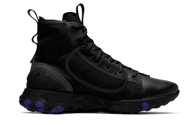 Кроссовки мужские Nike React Ianga, triple black, 42 EU