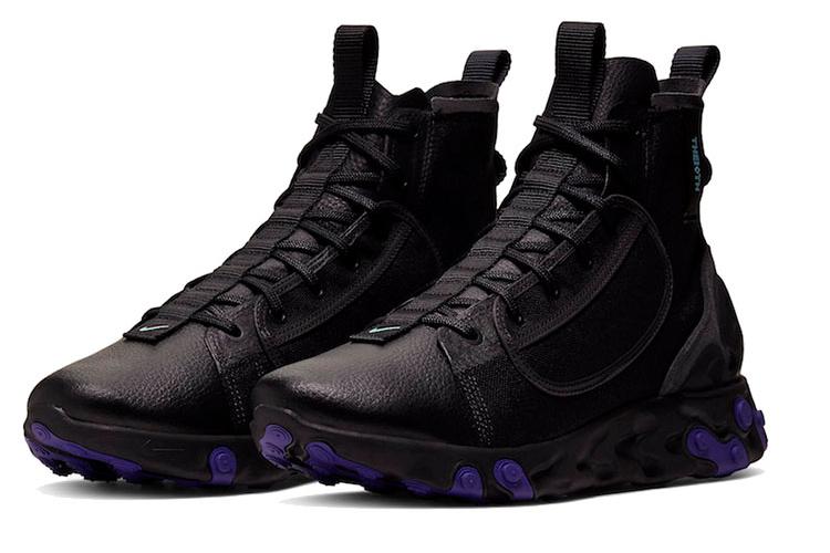 Кроссовки мужские Nike React Ianga, triple black, 42 EU