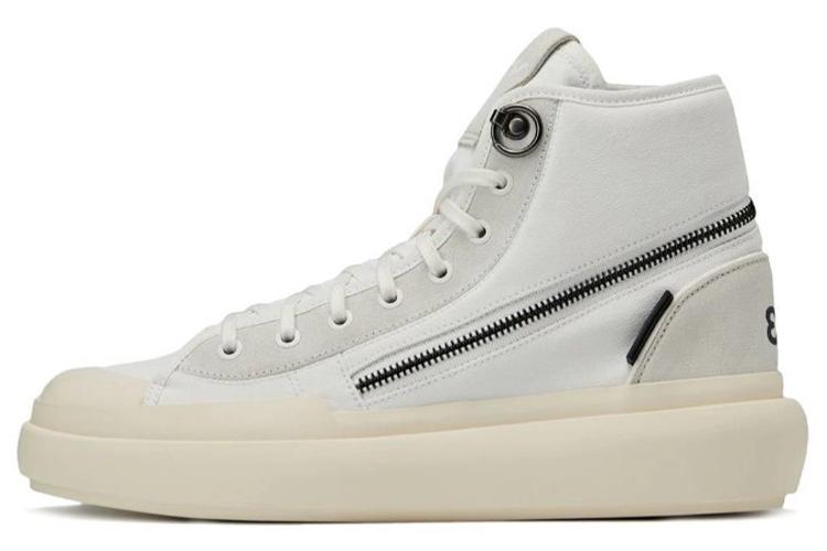 Кроссовки унисекс Adidas Y-3 Ajatu Court High белые, 40.5 EU