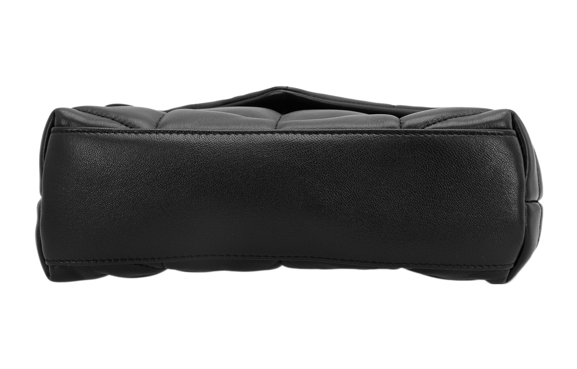 Пуховая стеганая сумка женская SAINT LAURENT Pillow Bag черная