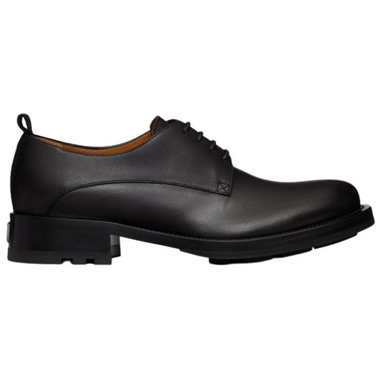 Туфли мужские Valentino Garavani Roman Stud Derby Shoes черные-коричневые, 42 EU