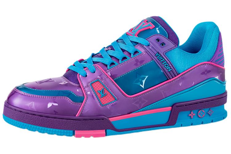 Спортивные кеды мужские LOUIS VUITTON 1A9JQJ, blue purple pink, 41.5 EU