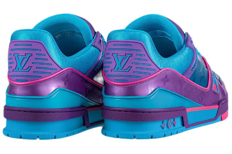 Спортивные кеды мужские LOUIS VUITTON 1A9JQJ, blue purple pink, 41.5 EU