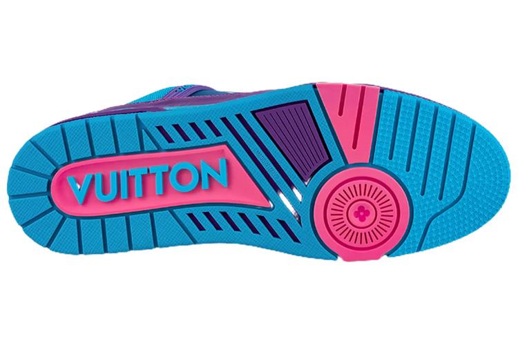 Спортивные кеды мужские LOUIS VUITTON 1A9JQJ, blue purple pink, 41.5 EU