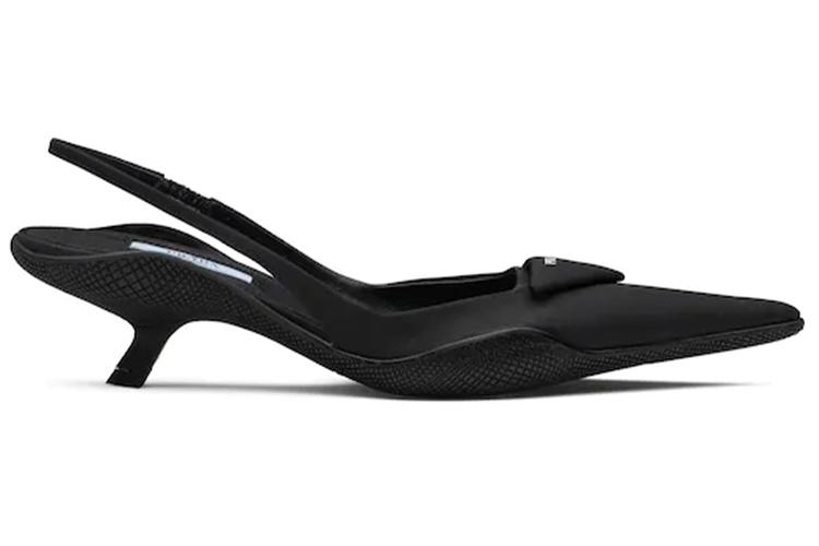 Туфли женские PRADA Slim Heel черные, 38 EU