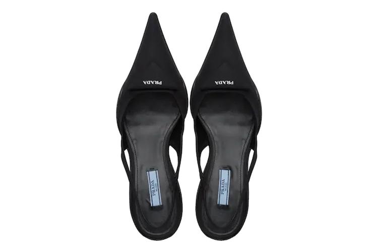 Туфли женские PRADA Slim Heel черные, 38 EU