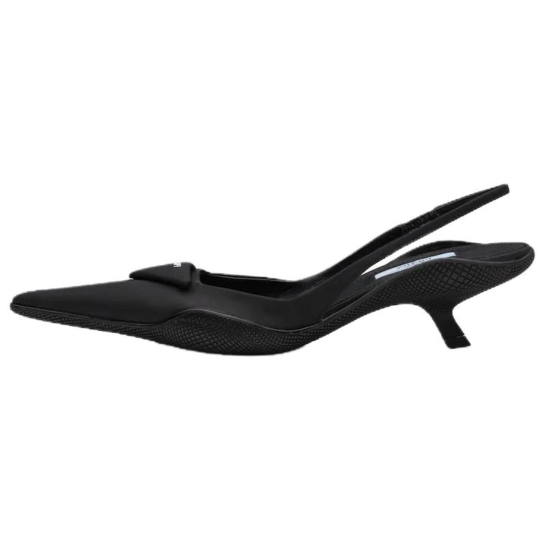 Туфли женские PRADA Slim Heel черные, 38 EU