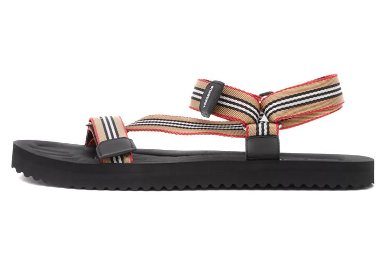 Сандалии мужские Burberry Icon Stripe бежевые, 43 EU