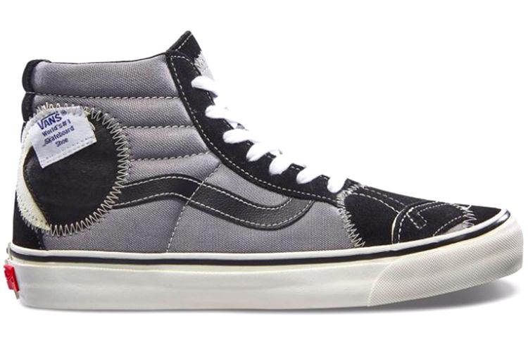 Кеды унисекс Vans SK8-Hi Bricolage LX черные, фиолетовые, 38 EU