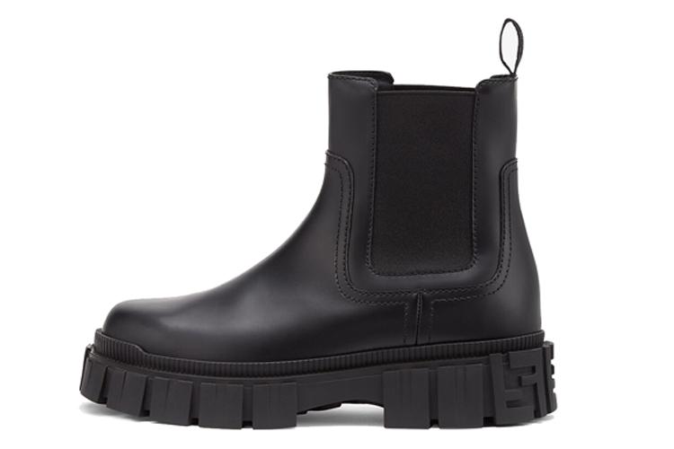 Ботинки женские FENDI Force черные