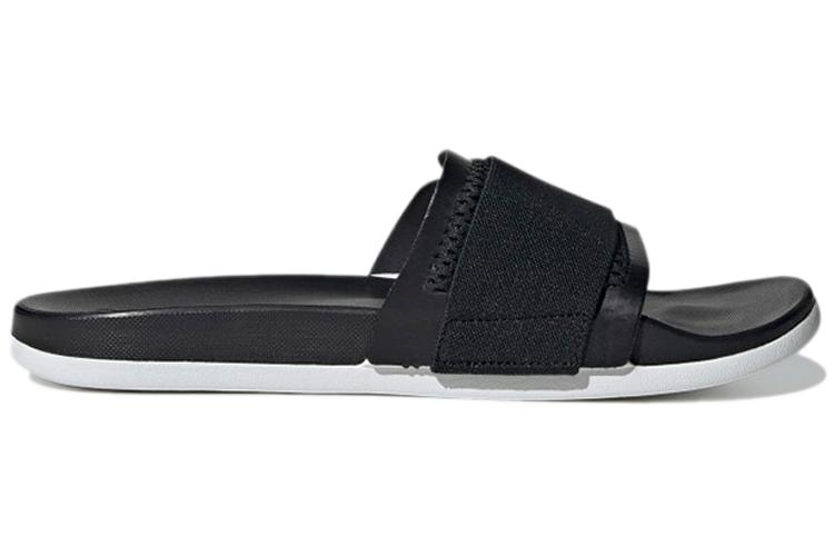 Шлепанцы женские Adidas Adilette черно-белые, 38 EU