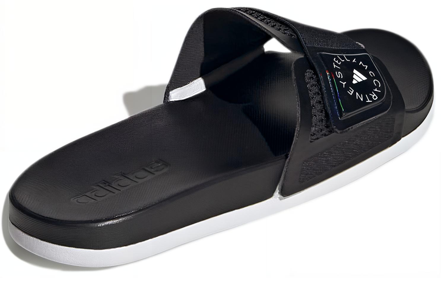 Шлепанцы женские Adidas Adilette черно-белые, 38 EU