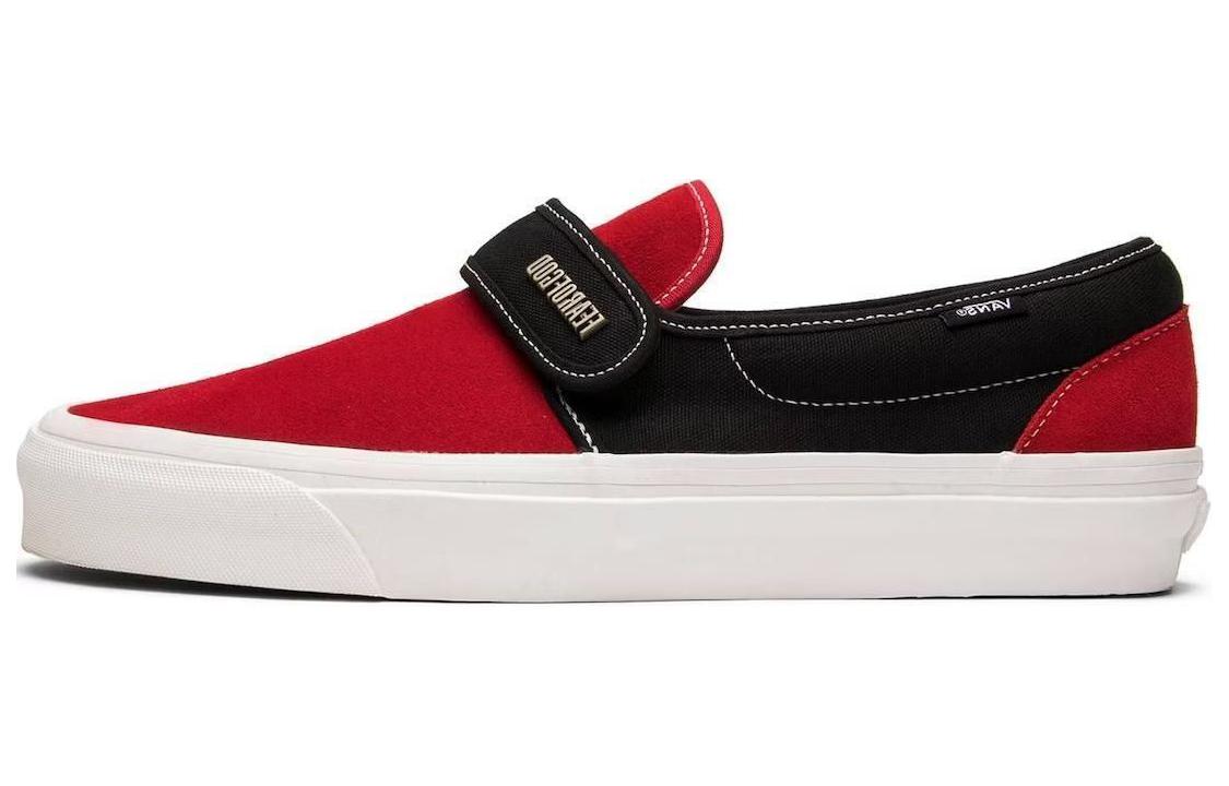 Слипоны унисекс Vans Slip On 47 V Dx Fear Of God красные черные