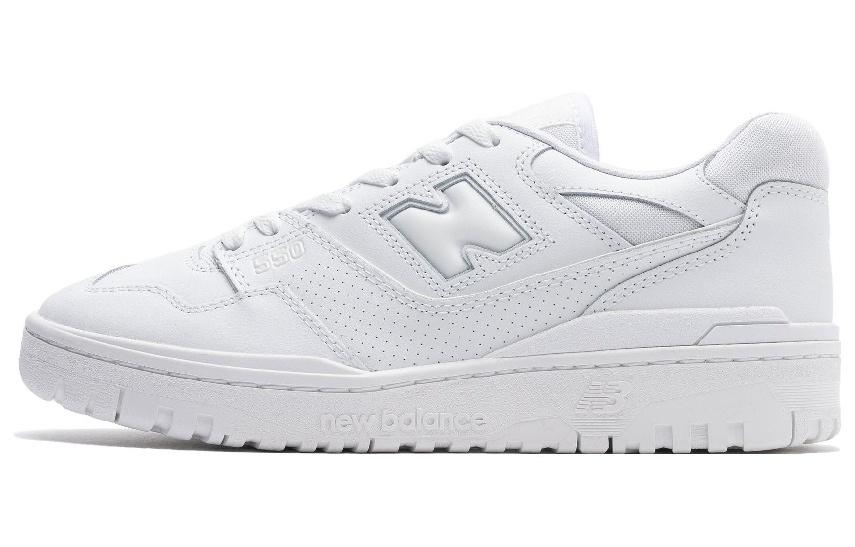 Спортивные кеды унисекс New Balance 550 BB550WWW, triple white, 37 EU