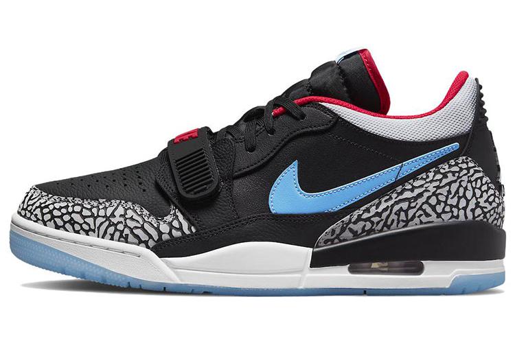 Кеды мужские Air Jordan Legacy 312 Low Chicago Flag черные-голубые, 45.5 EU