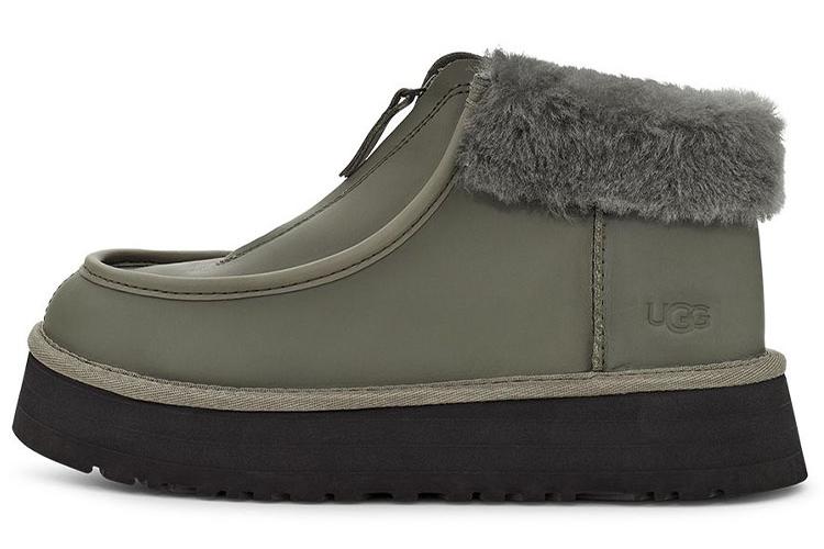 Зимние ботинки женские UGG Funkette Boot оливково-черные