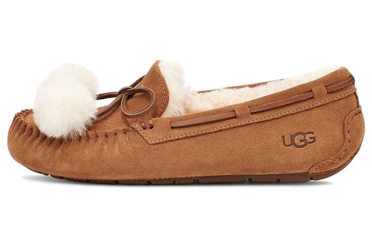 Слиперы женские UGG Dakota Bow Pom, chestnut, 37 EU