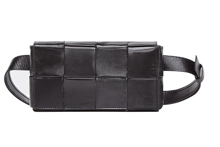 Поясная сумка мужская Bottega Veneta Cassette Belt Bag Mini черная