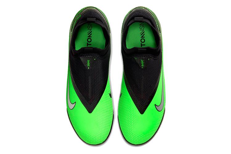 Футбольные бутсы мужские Nike Phantom Vision 2 React Pro DF TF черные, зеленые, 41 EU