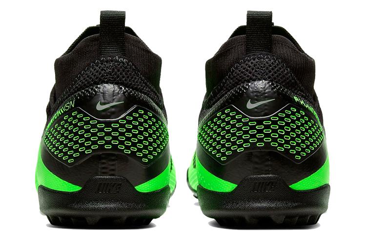 Футбольные бутсы мужские Nike Phantom Vision 2 React Pro DF TF черные, зеленые, 41 EU