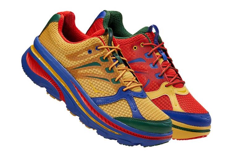 Кроссовки мужские HOKA ONE ONE X Engineered Garments Bondi B, multi color, 42 EU