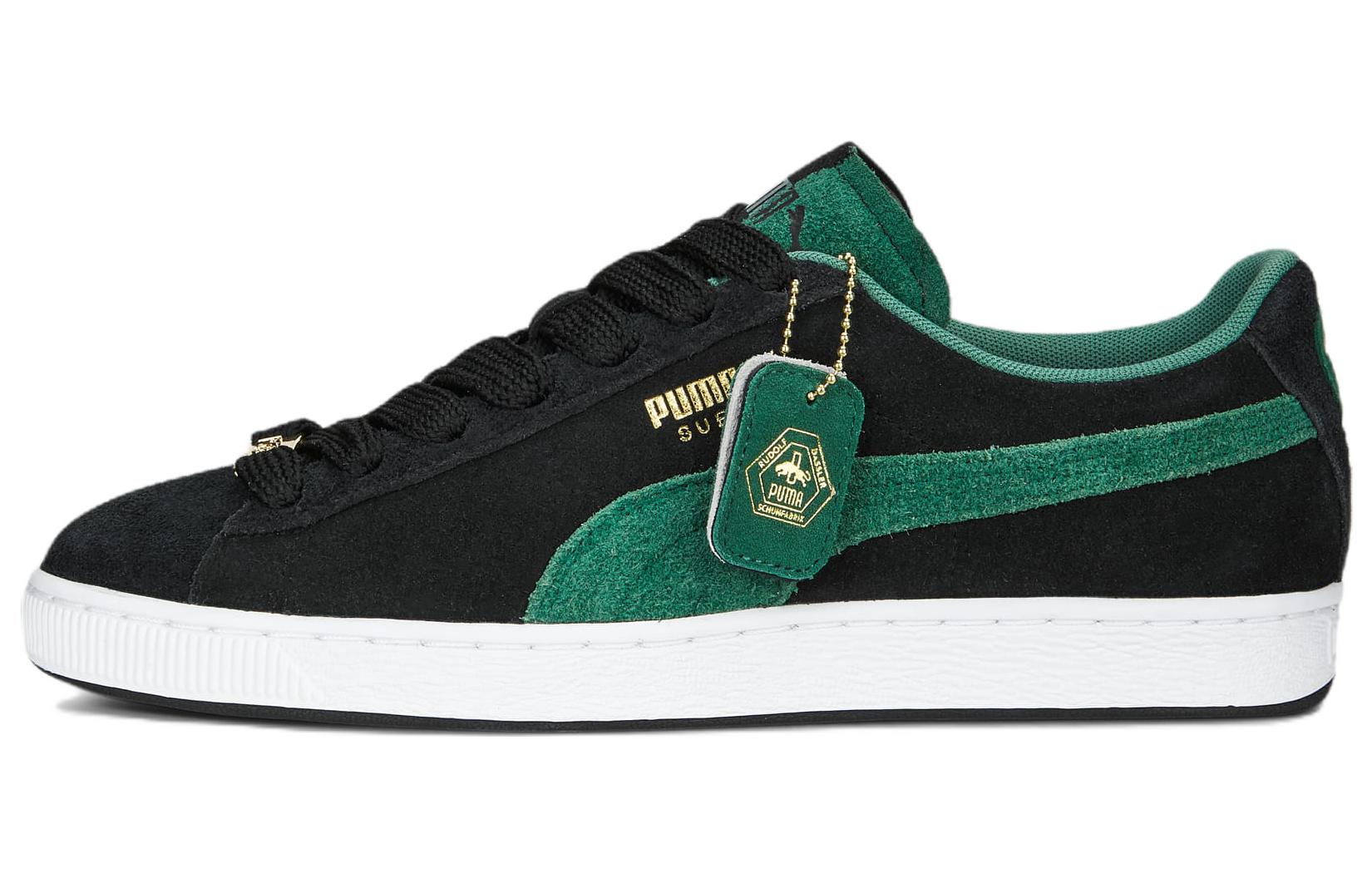 Кроссовки унисекс PUMA Suede Archive Remastered черно-зеленые