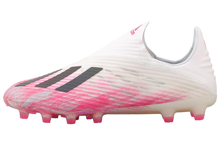 Футбольные бутсы мужские Adidas X 19+ Ag белые, розовые, 40 EU