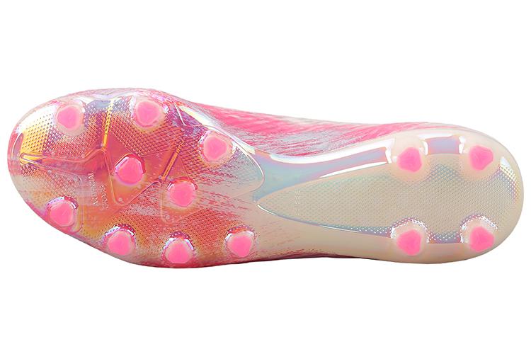 Футбольные бутсы мужские Adidas X 19+ Ag белые, розовые, 40 EU