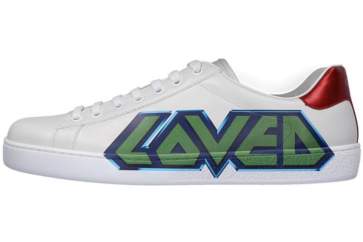 Кеды мужские GUCCI Ace Loved, blue-green, 43 EU