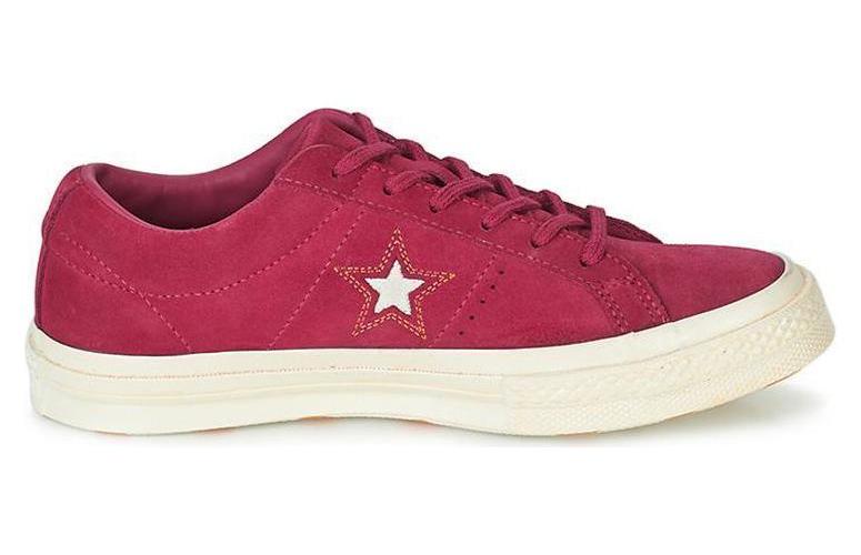 Кеды унисекс Converse Chuck Taylor One Star Ox темно-красные, 35 EU