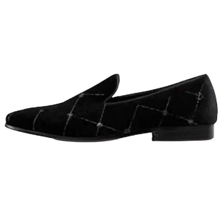 Ботинки мужские LOUIS VUITTON Auteuil Velvet Loafers черные, 41.5 EU