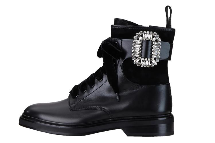 Ботинки женские Roger Vivier Viv' Rangers черные, 35 EU