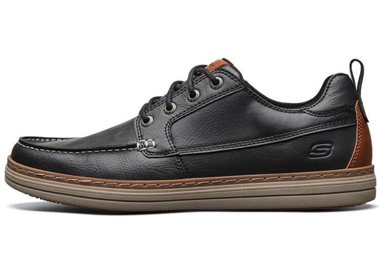 Кроссовки мужские Skechers Heston черные-коричневые, 44 EU