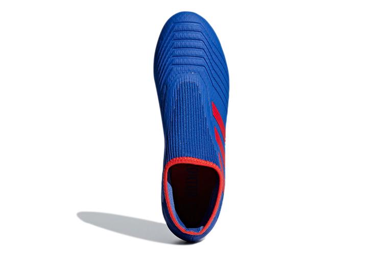 Футбольные бутсы мужские adidas Predator 19.3 Laceless FG синие-красные, 46 2/3 EU
