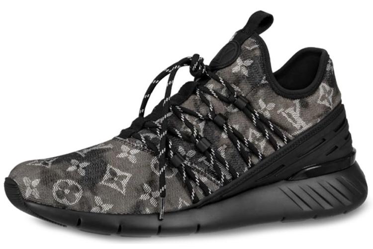 Кроссовки мужские LOUIS VUITTON Fastlane черные монограмм, 41 EU