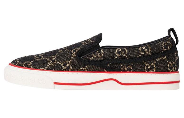 Слипоны мужские GUCCI Tennis 1977 Slip On GG черные