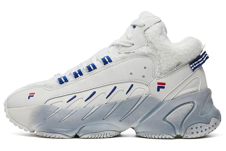 Кроссовки женские FILA FUSION Ade Mid белые, голубые