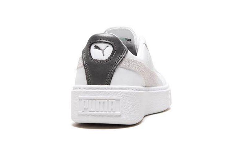 Кроссовки женские PUMA Basket Platform Low Top белые, 39 EU