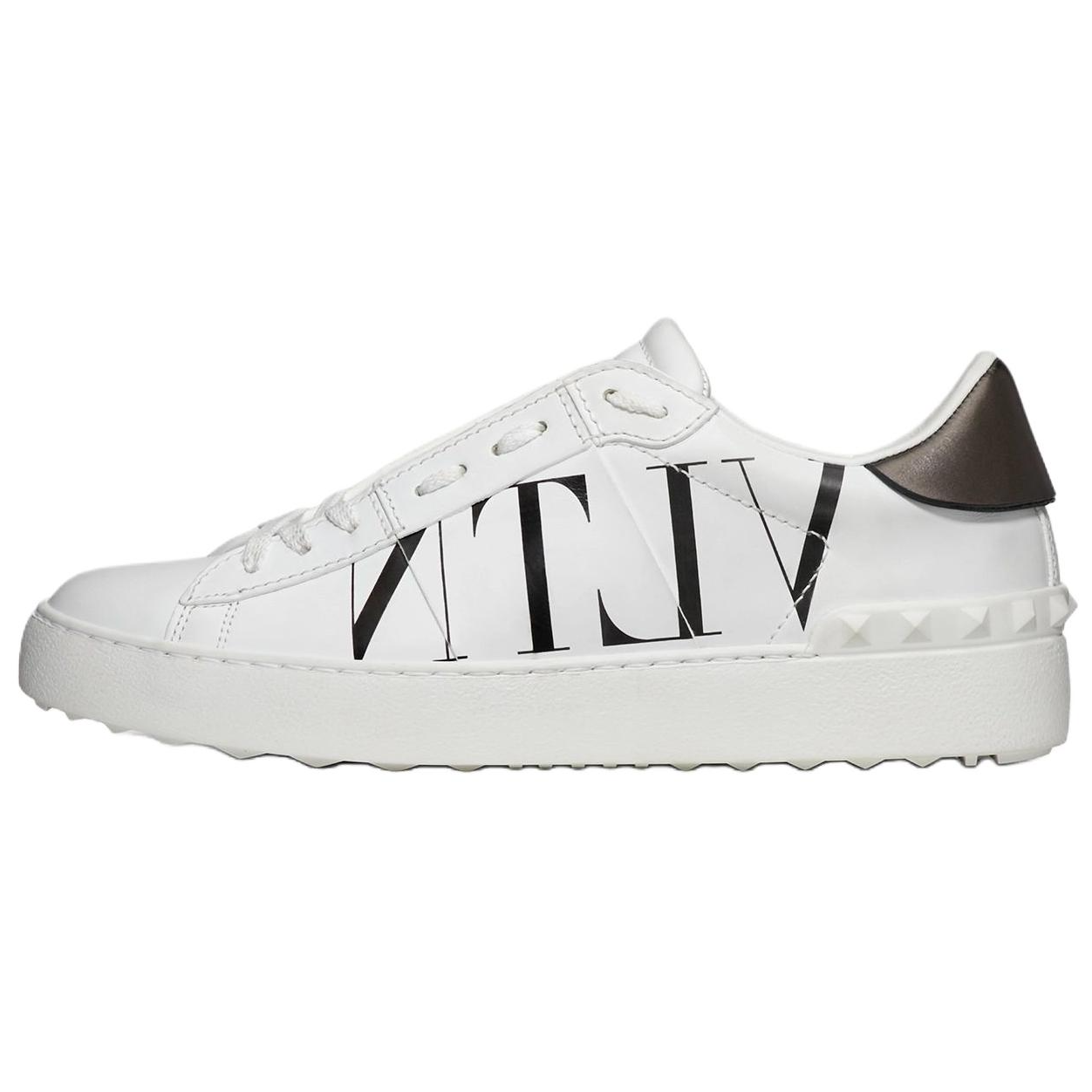 Кеды женские Valentino Open Sneaker Logo Print белые