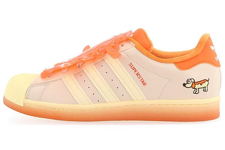 Кроссовки унисекс Adidas Superstar, beige-orange, 37 1/3 EU