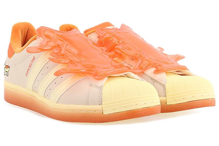 Кроссовки унисекс Adidas Superstar, beige-orange, 37 1/3 EU