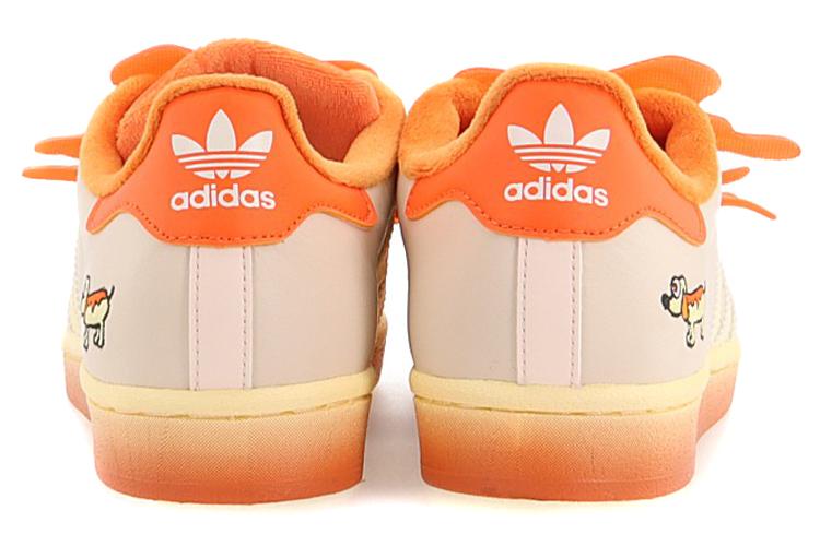 Кроссовки унисекс Adidas Superstar, beige-orange, 37 1/3 EU