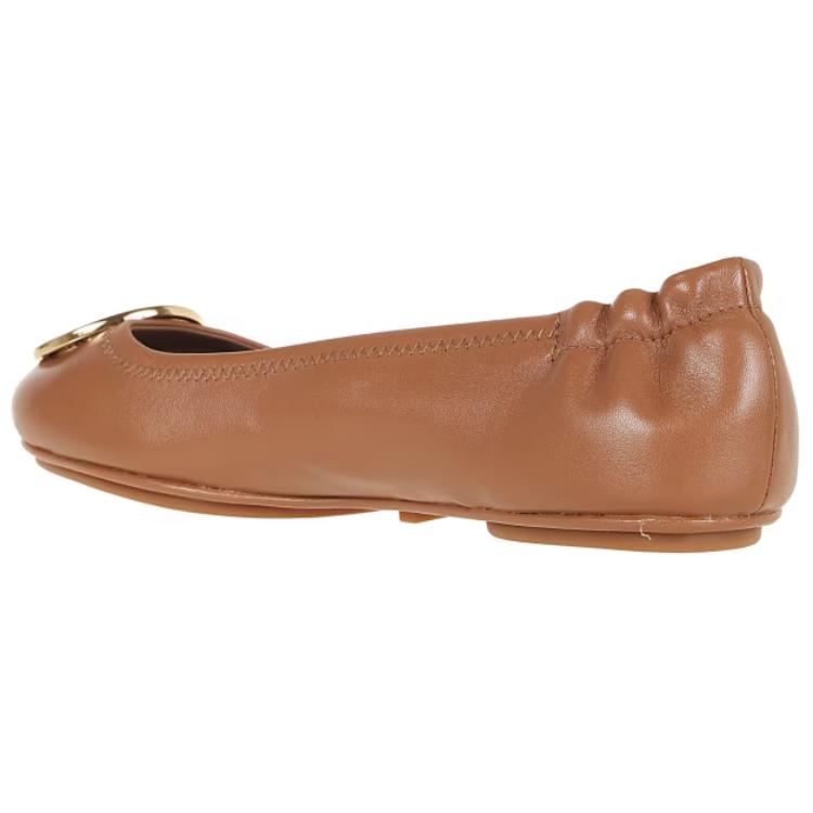 Слиперы женские TORY BURCH Minnie Travel royal tan gold, 36 EU