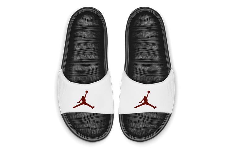 Шлепанцы мужские Air Jordan Break Slide белые, черные, 41 EU