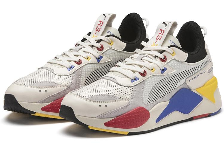 Кроссовки унисекс PUMA RS-X Color Theory белые-голубые, 42.5 EU