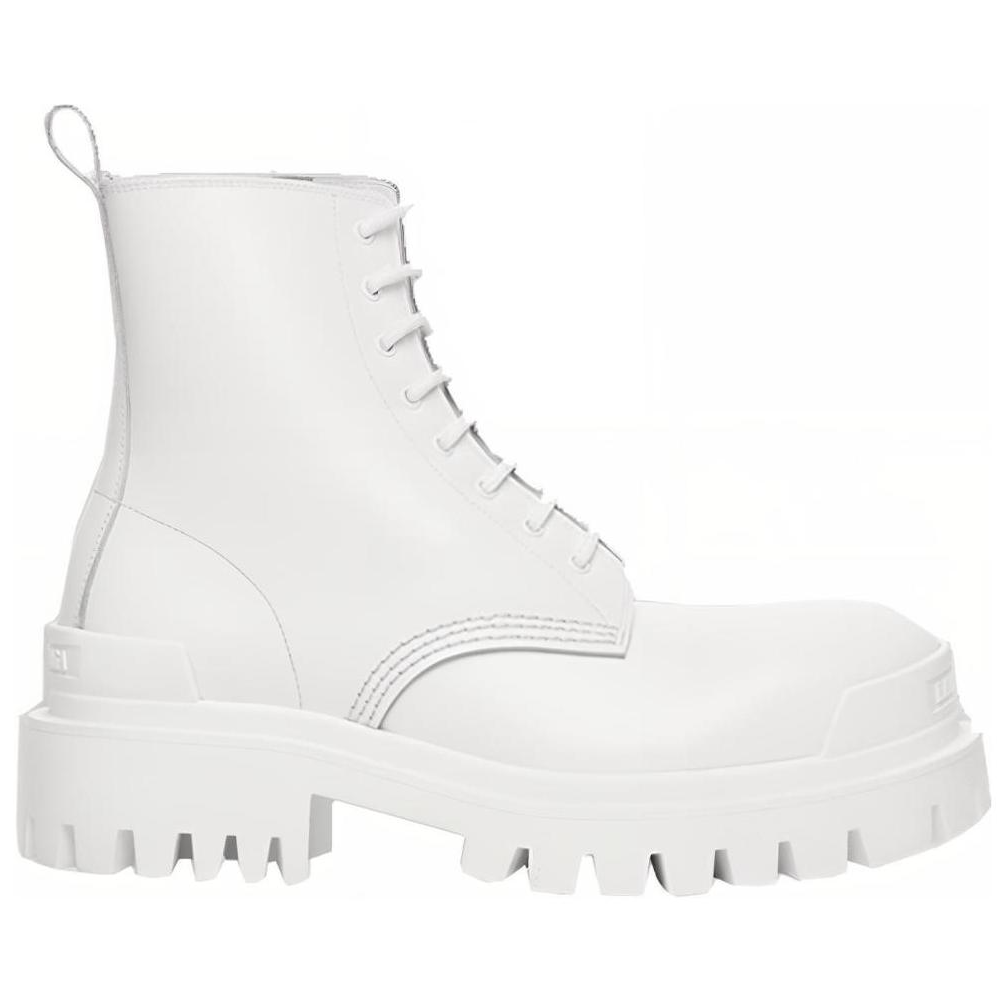Ботинки женские Balenciaga Strike Lace Up белые, 36 EU