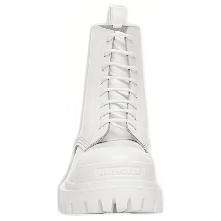 Ботинки женские Balenciaga Strike Lace Up белые, 36 EU