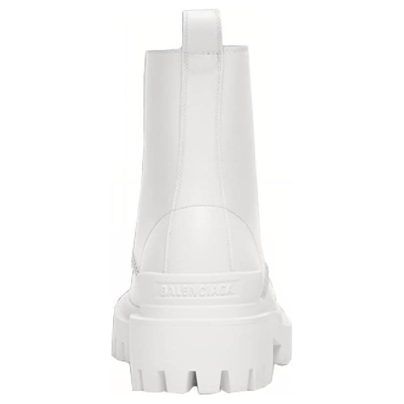 Ботинки женские Balenciaga Strike Lace Up белые, 36 EU